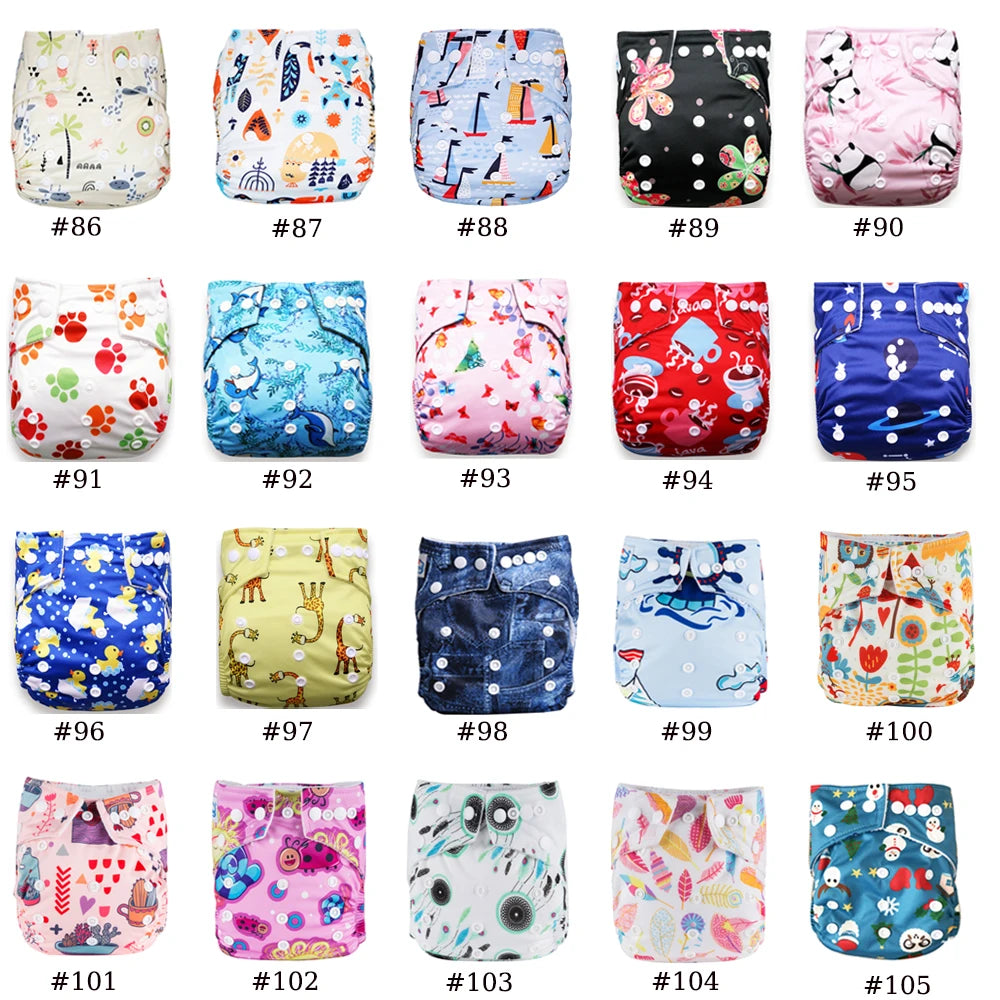 Adjustable Baby Cloth Diapers Washable Reusable 3-15kg