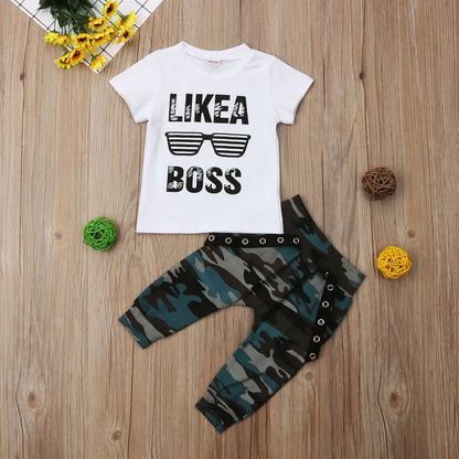 Baby Boys Clothes Set T-Shirt+Pants 0-3Y
