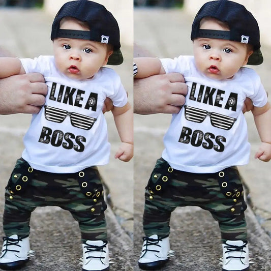 Baby Boys Clothes Set T-Shirt+Pants 0-3Y