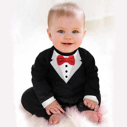 Baby Boy Cotton Formal Romper Spring Autumn 0-24M