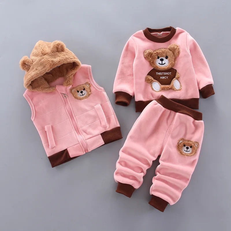 Newborn Baby Hoodie + Pant Outfit Boys Girls Autumn Infant Clothing Set