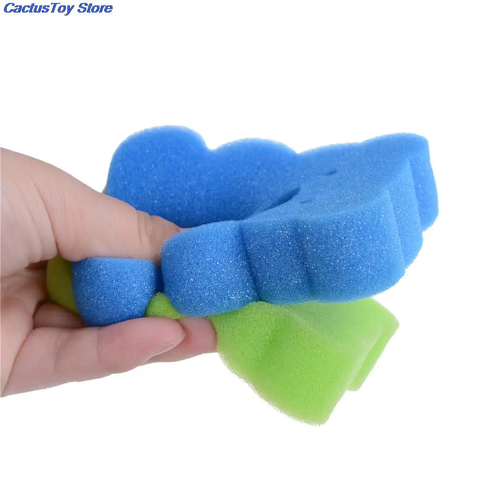 Baby Shower Bath Brush Sponge Set Infant Bathing Accessories