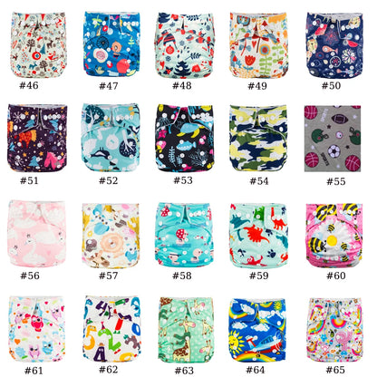 Adjustable Baby Cloth Diapers Washable Reusable 3-15kg
