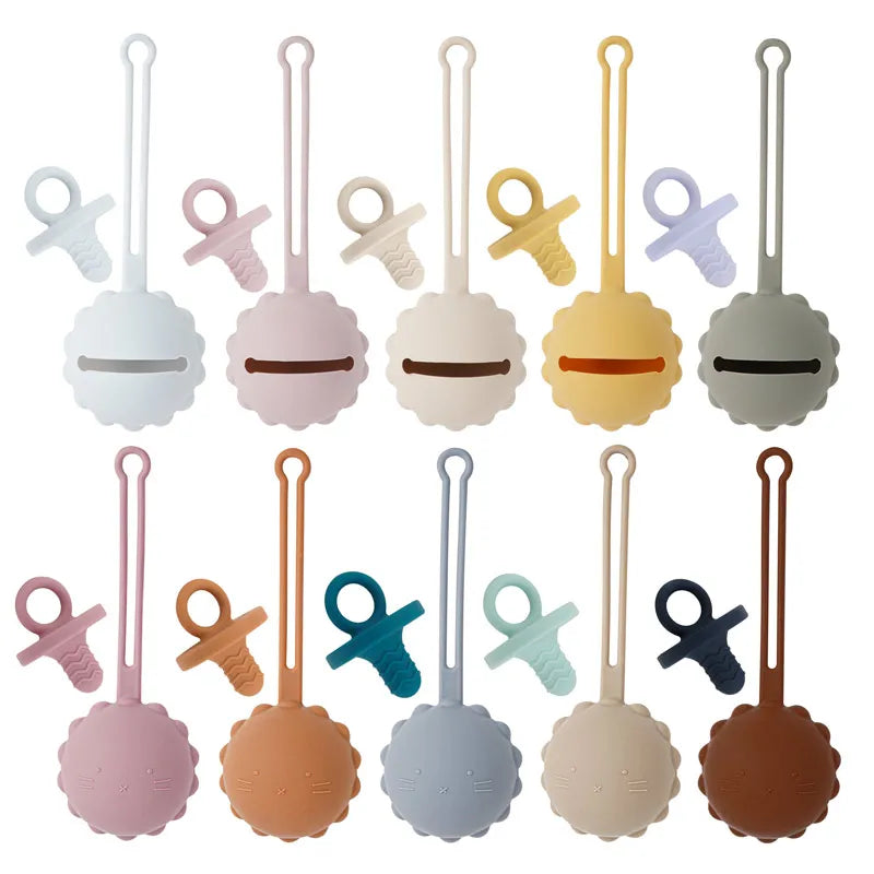 Non-Toxic Baby Silicone Pacifier Holder Soother Box