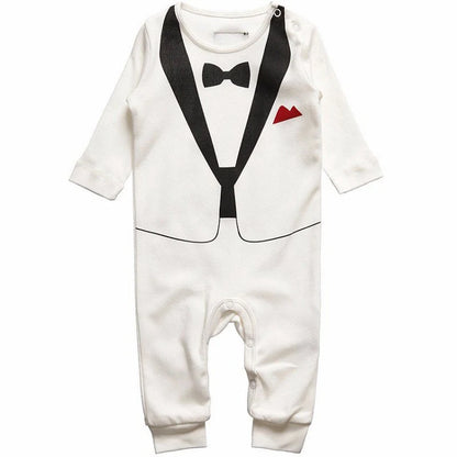 Baby Boy Cotton Formal Romper Spring Autumn 0-24M