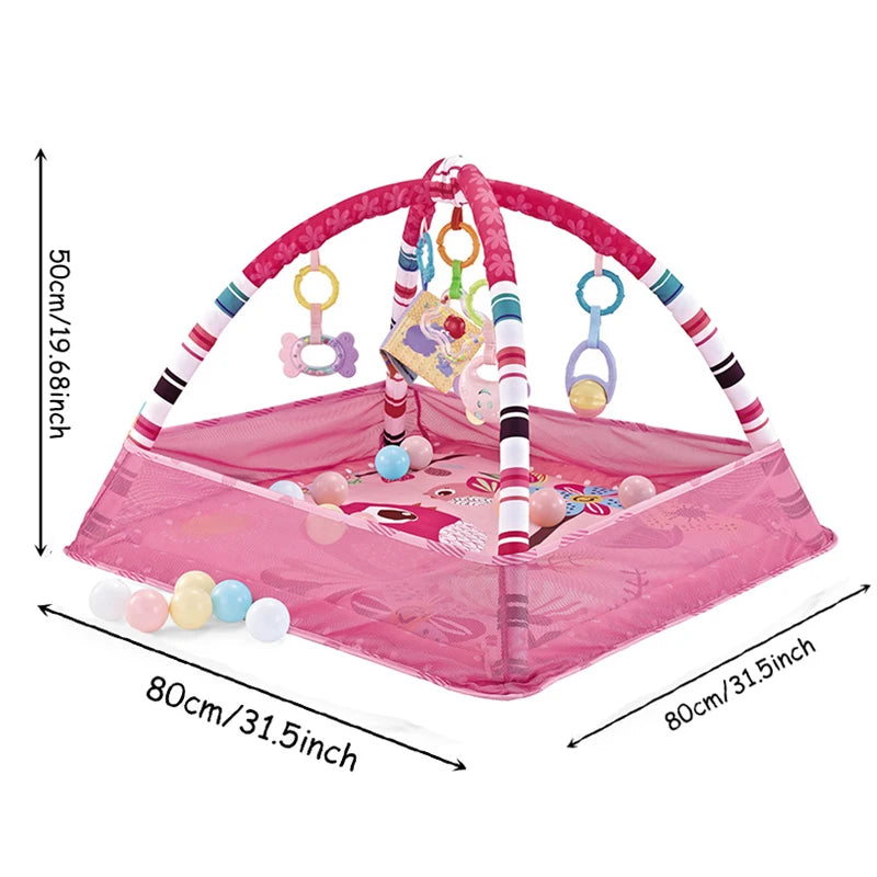 Baby Crawling Game Blanket Fitness Frame Educational Play Mat