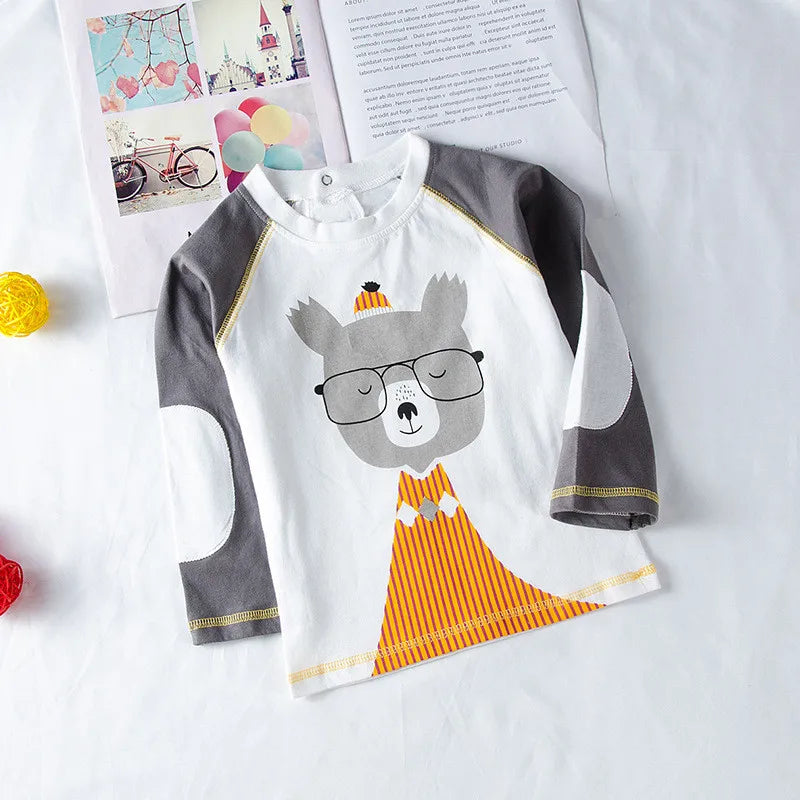 Kids Boys Plaid Coat T-Shirt Pants 3PCS Set