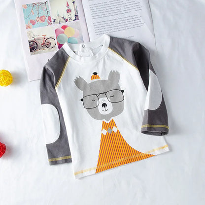 Kids Boys Plaid Coat T-Shirt Pants 3PCS Set