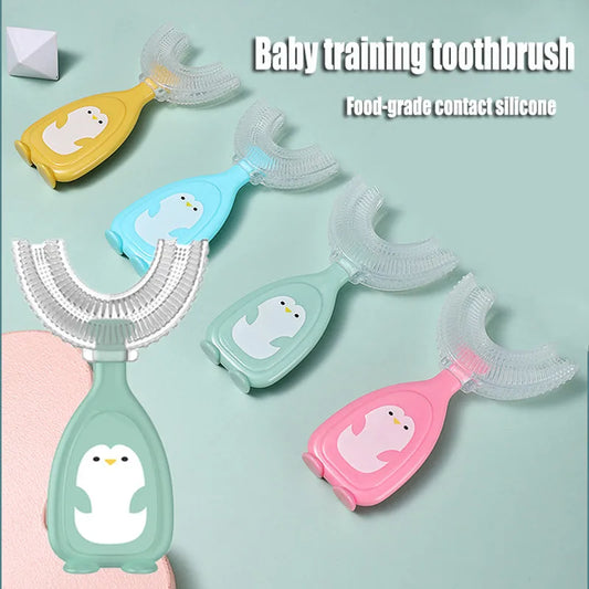 Children’s U-Shaped Toothbrush Soft Silicone Baby Oral Care Brush