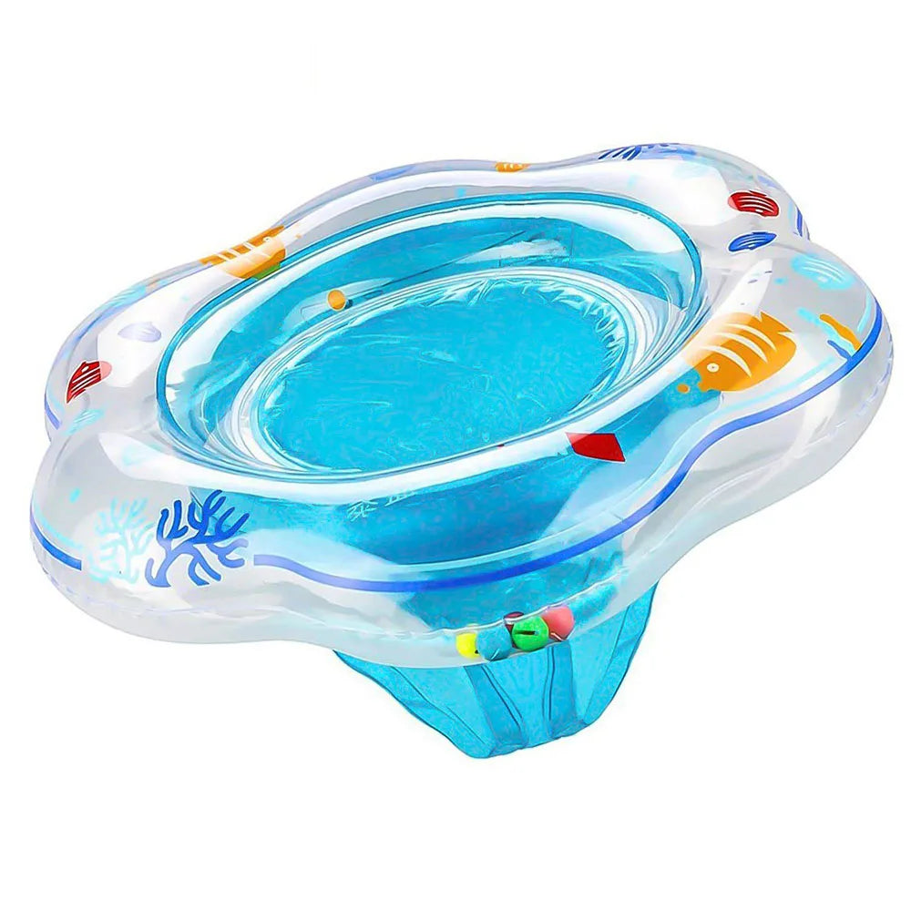 Baby Swimming Ring Float with Safety Seat Double Airbag