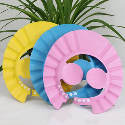 Baby Shower Cap Adjustable Waterproof Shampoo Shield