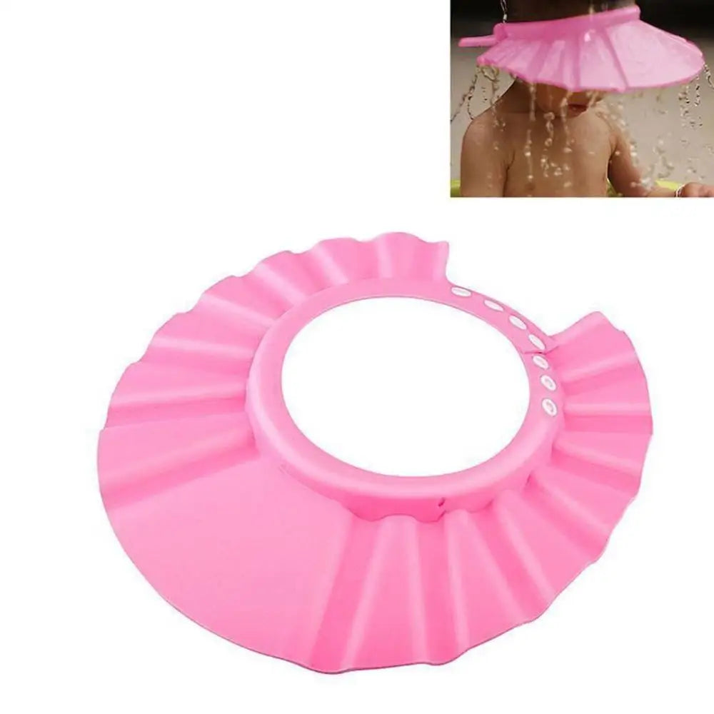 Baby Shower Cap Adjustable Waterproof Shampoo Shield