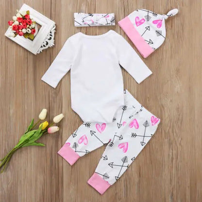 Newborn Baby Girl Autumn Winter 2PCS Clothing Set 0-18M