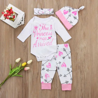 Newborn Baby Girl Autumn Winter 2PCS Clothing Set 0-18M