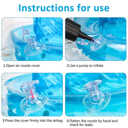 Baby Swimming Ring Float with Safety Seat Double Airbag