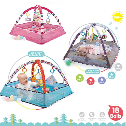 Baby Crawling Game Blanket Fitness Frame Educational Play Mat
