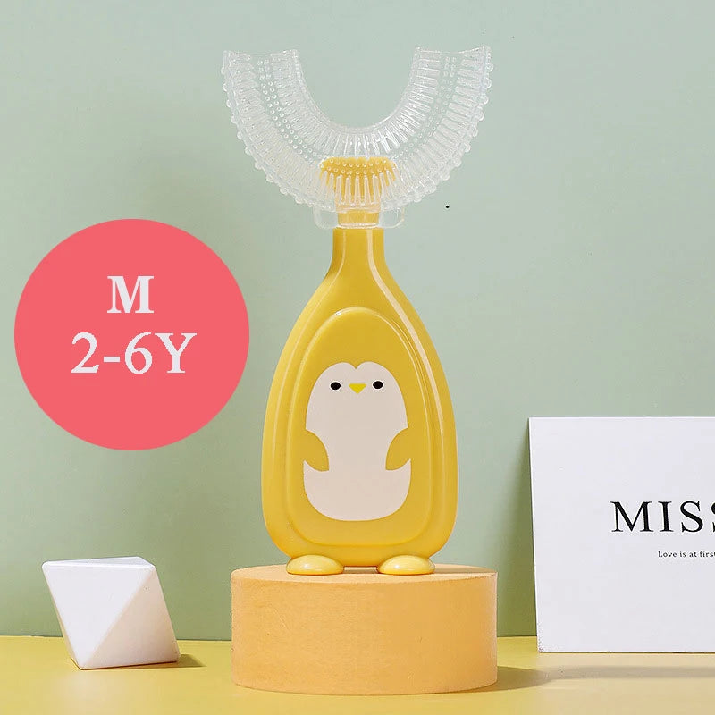 Children’s U-Shaped Toothbrush Soft Silicone Baby Oral Care Brush