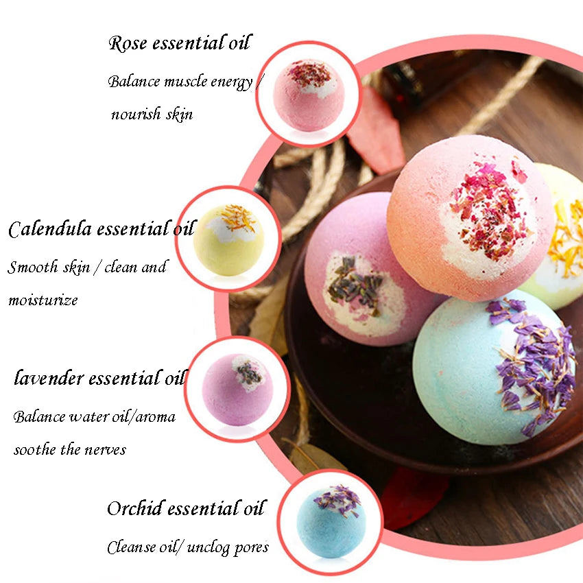 Essential Oil Bath Salts Exfoliating Moisturizing Bath Ball