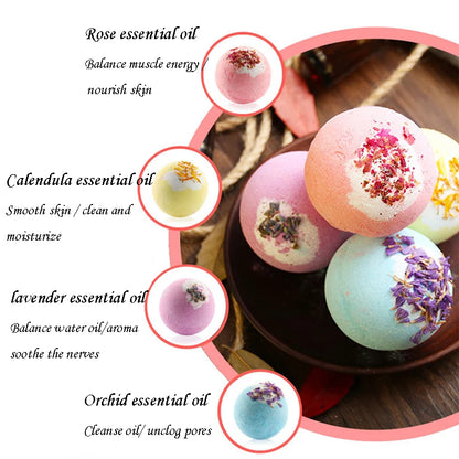 Essential Oil Bath Salts Exfoliating Moisturizing Bath Ball