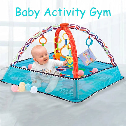 Baby Crawling Game Blanket Fitness Frame Educational Play Mat