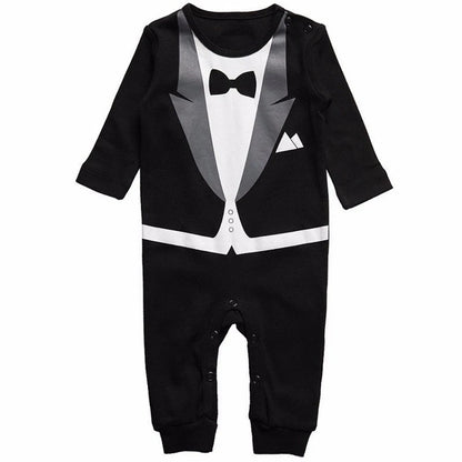 Baby Boy Cotton Formal Romper Spring Autumn 0-24M
