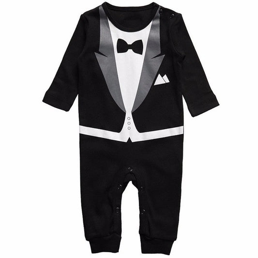 Baby Boy Cotton Formal Romper Spring Autumn 0-24M