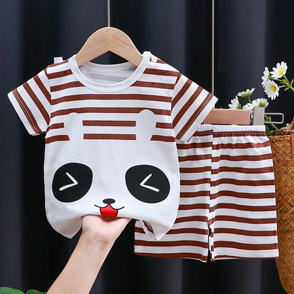 Kids Clothing Set Baby T-Shirt Shorts Summer Cotton Casual Outfit