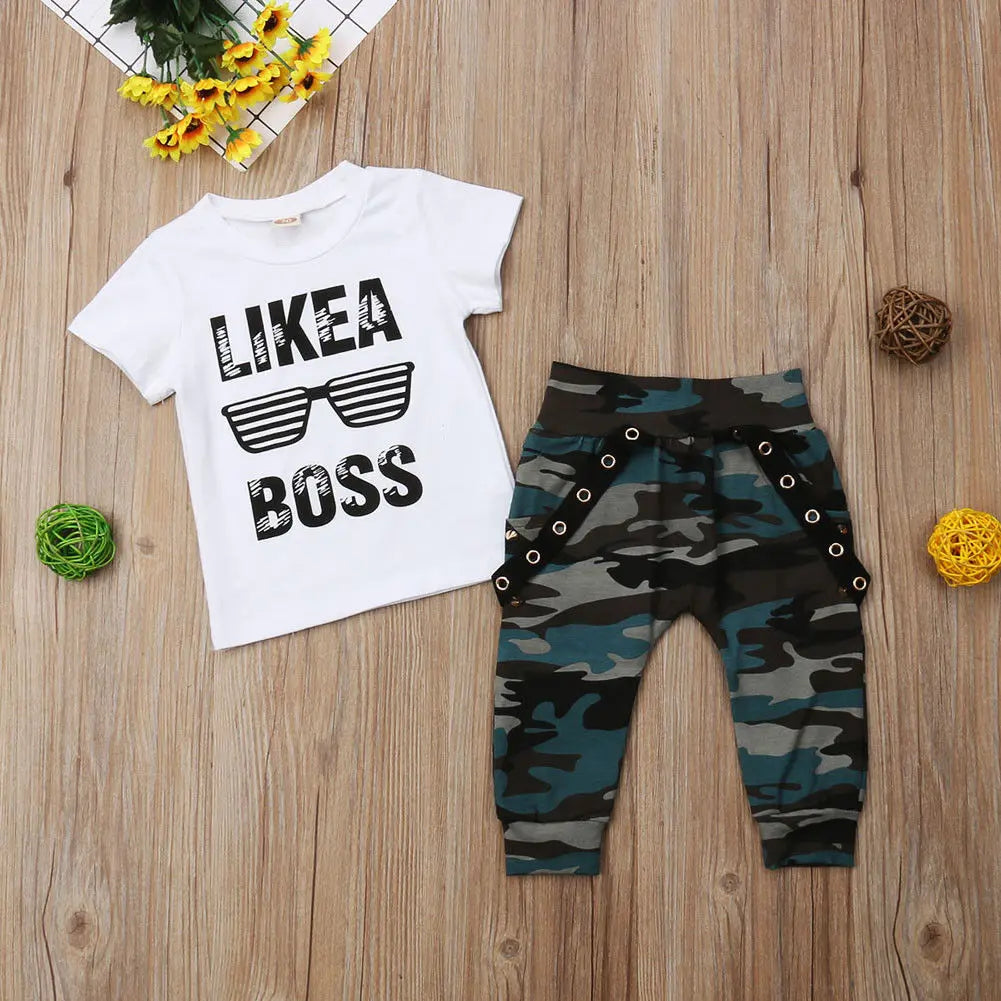 Baby Boys Clothes Set T-Shirt+Pants 0-3Y