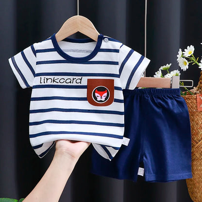 Kids Clothing Set Baby T-Shirt Shorts Summer Cotton Casual Outfit