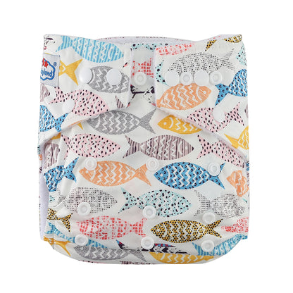 Adjustable Baby Cloth Diapers Washable Reusable 3-15kg