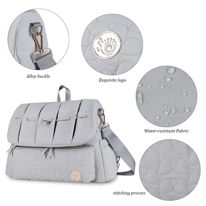Baby Diaper Bag Backpack Waterproof Maternity Nappy Bag with Changing Pad