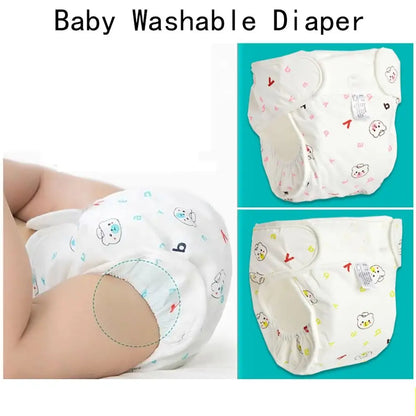 Reusable Adjustable Baby Cloth Diaper Leak-Proof 0–12 Months