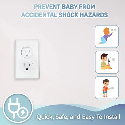 10pcs Baby Safety Outlet Covers Child Electric Plug Protectors