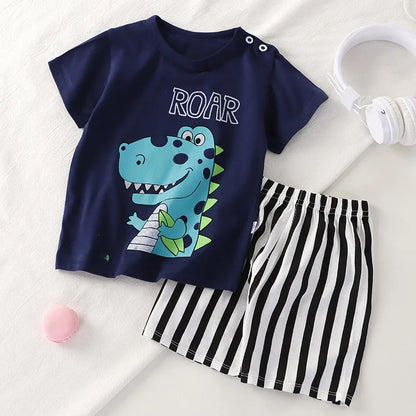 Baby Clothing 1-3Y Boys Girls Cotton 2-Piece Set Newborn Outfit