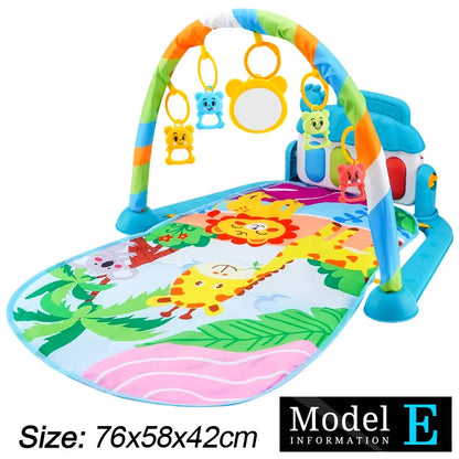 Baby Fitness Play Gym Music Activity Mat Piano Crawling Toy
