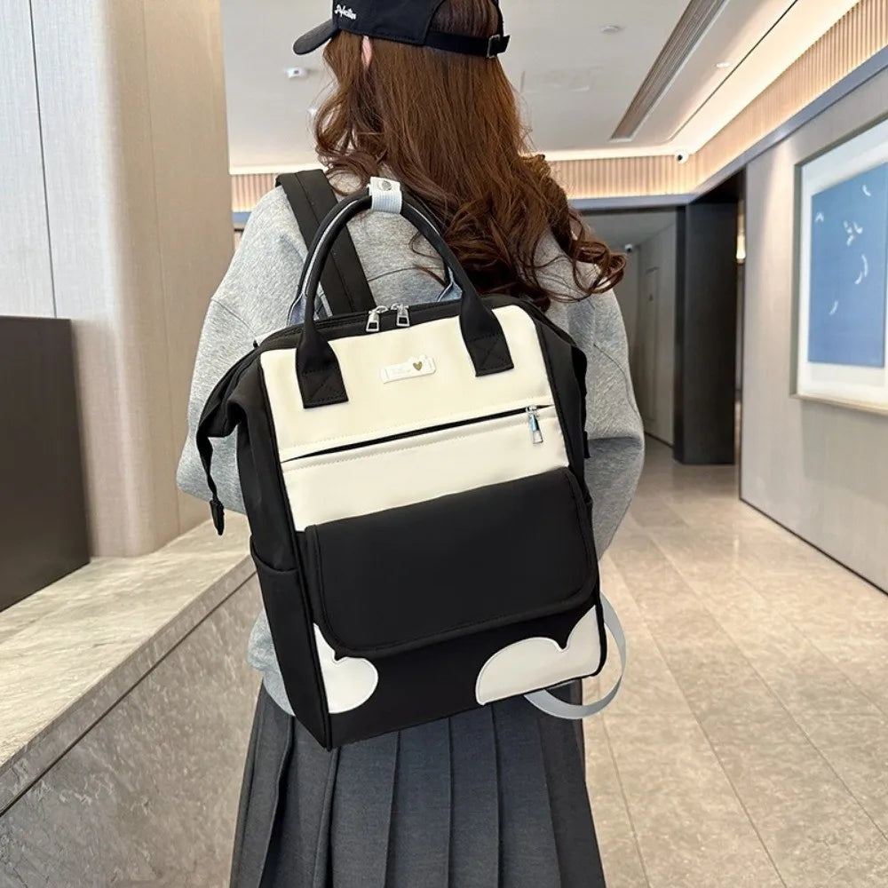 Large Capacity Women’s Backpack Waterproof Multi-Pocket Diaper & School Bag