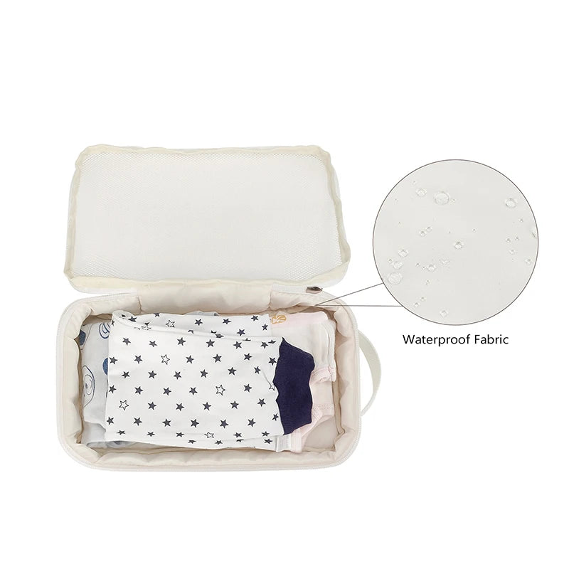 Portable Baby Travel Diaper and Clothes Organizer Hanging Bag