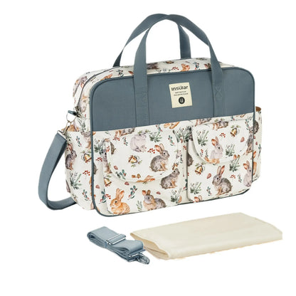 Multifunction Waterproof Single-Shoulder Baby Diaper Crossbody Bag