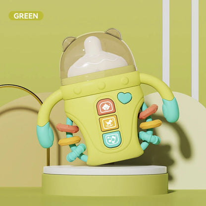 Electronic Baby Bottle Rattle Musical Toy with Songs and Words 18+ Months