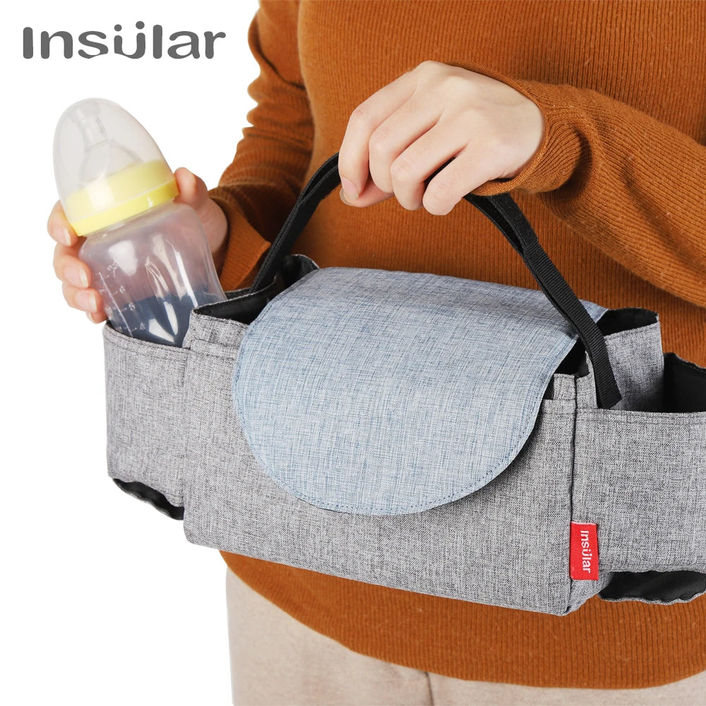 Insulated Baby Diaper Bag Milk Bottle Storage Travel Bag