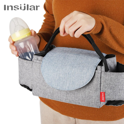 Insulated Baby Diaper Bag Milk Bottle Storage Travel Bag