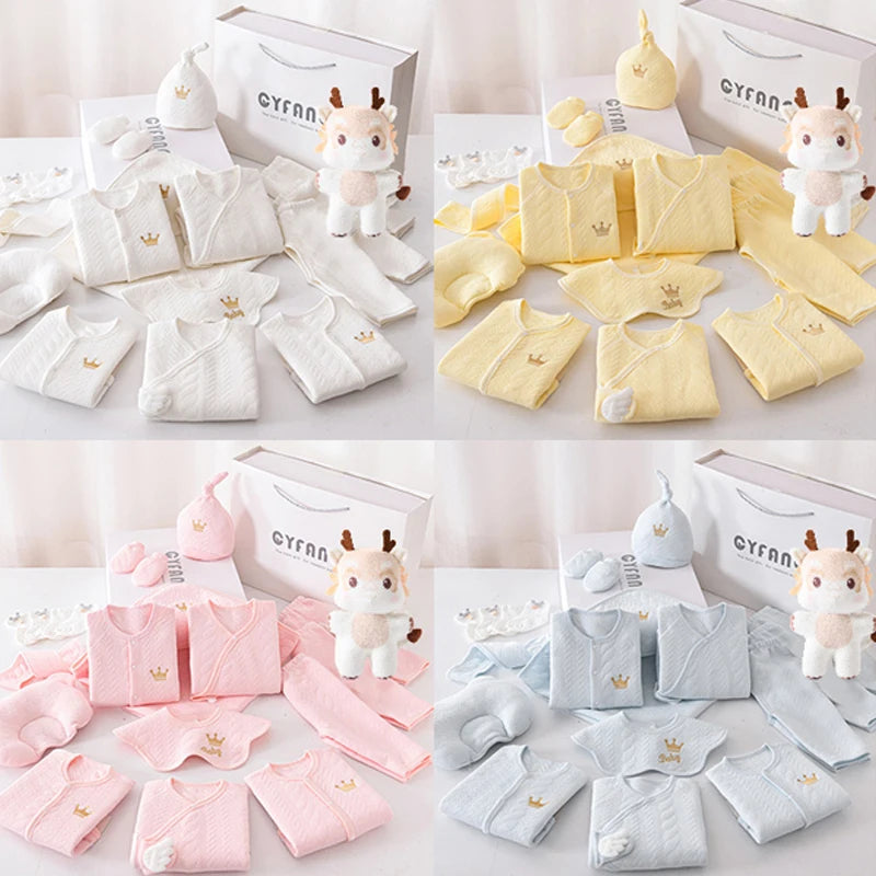 Newborn Baby Clothing 15-20PCS 0-3M 100% Cotton Unisex Infant Boys Girls Set
