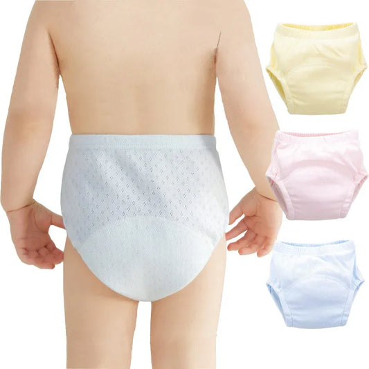 Newborn Reusable Cotton Baby Diapers Washable Potty Training Pants