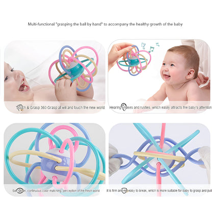Baby Manhattan Teething Ball Soft Rubber Rattle Newborn Toy