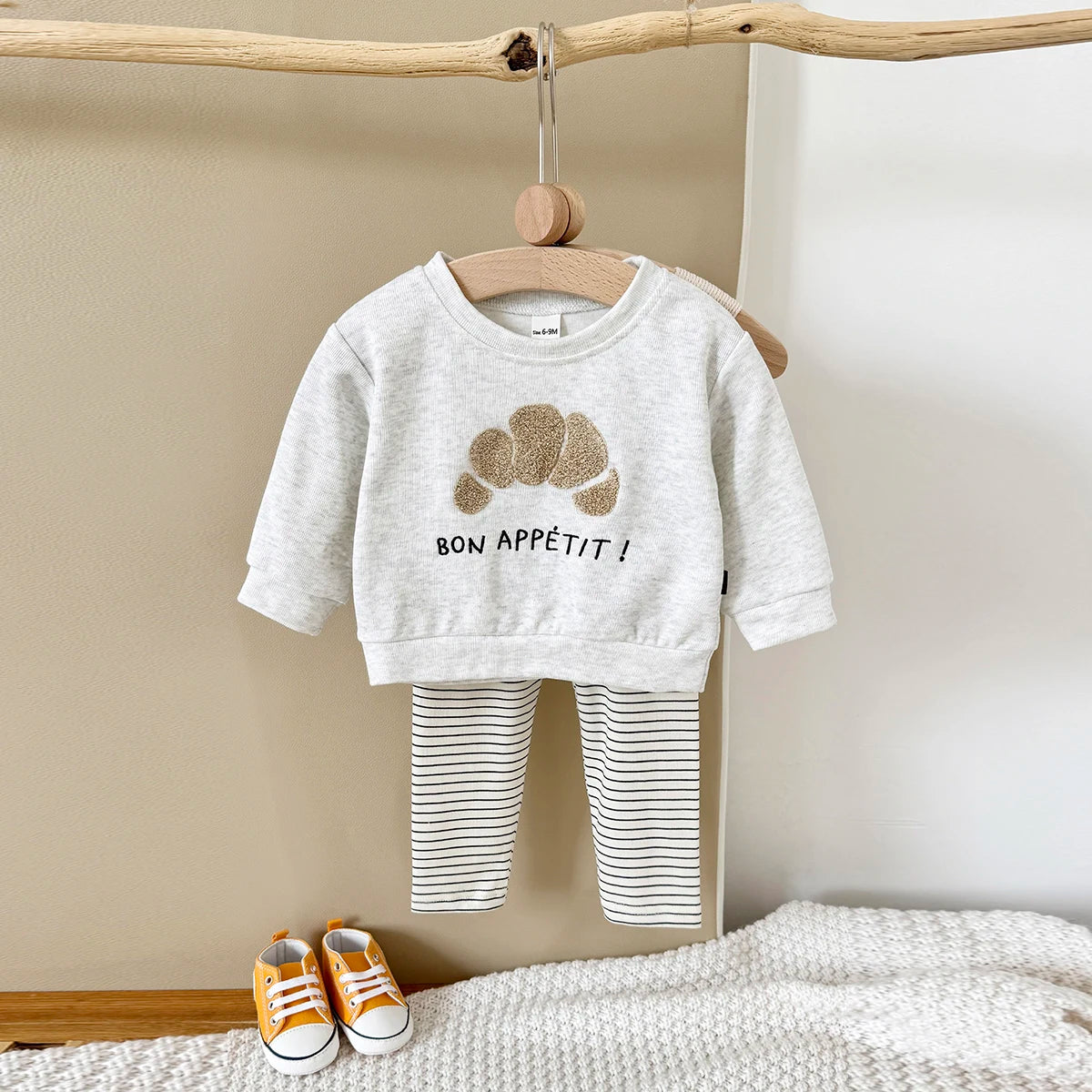Baby Boys Cartoon Sweatshirt Pants Set Autumn Winter