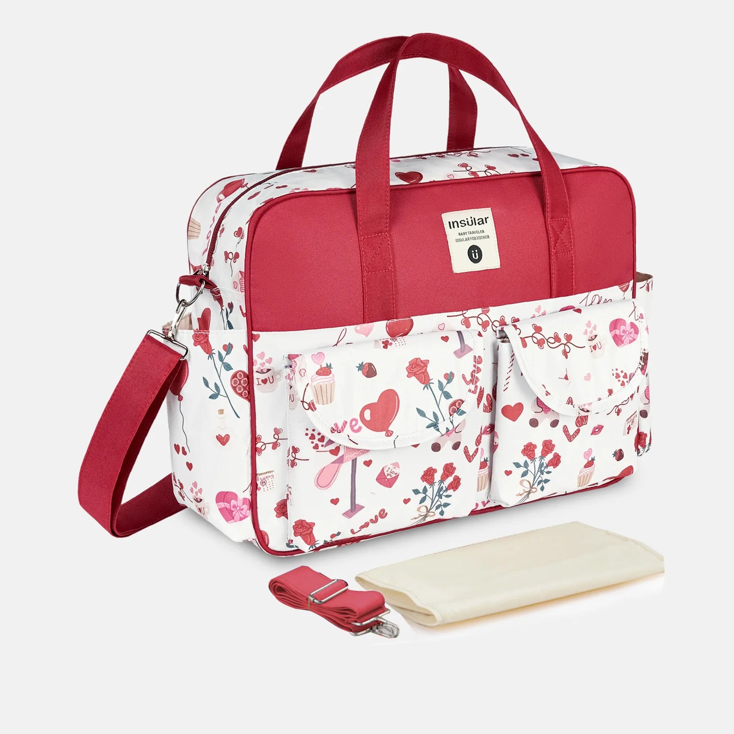 Multifunction Waterproof Single-Shoulder Baby Diaper Crossbody Bag