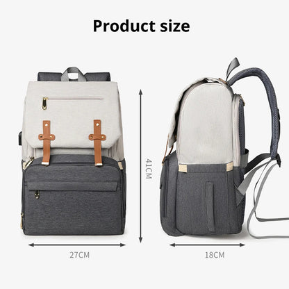 Mommy Bag USB Charging Large Capacity Diaper Bag