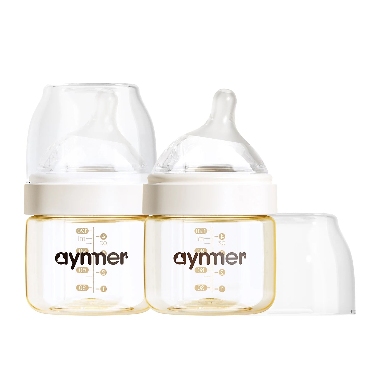 Baby PPSU Feeding Bottle Anti-Choking Silicone Nipple 0-1Y