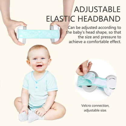 Baby Noise-Cancelling Headphones Ear Protection Earmuffs with Elastic Headband