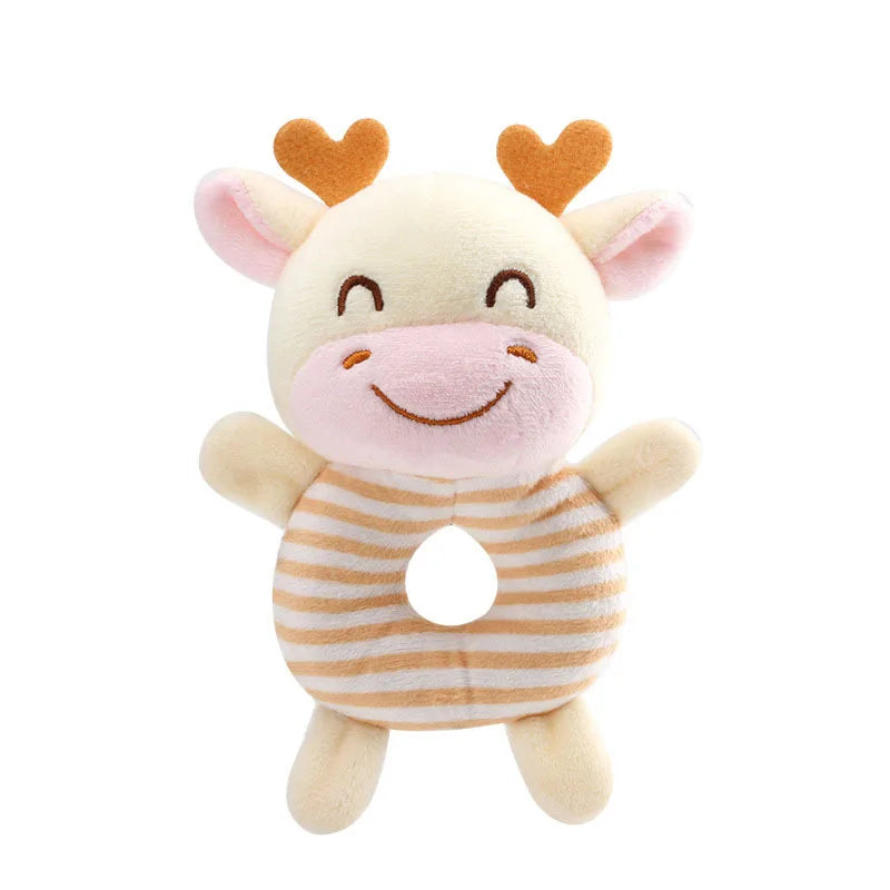 Baby Rattle Toy Plush Cartoon Hand Ring